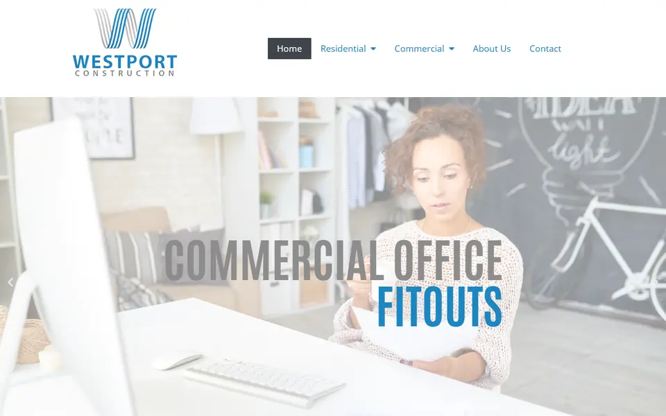 Westport Construction website screenshot