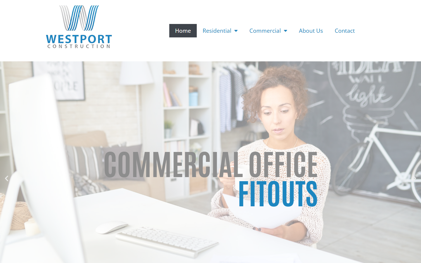 Westport Construction website screenshot